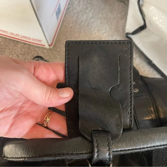 Rustic Town Black Leather Duffel Bag Casanova Travel - Picture 13 of 13